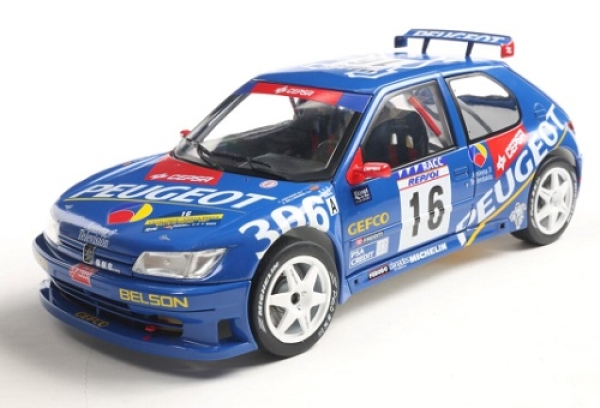 421186572 Peugeot 306 Maxi #2 Winner Rally de Aviles 1997 1:18